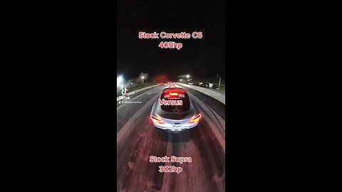 Drag Race Corvette C6 VS Supra MK5