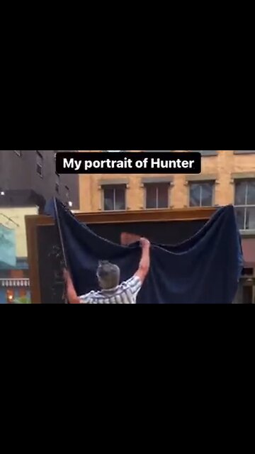 Patriot artist, Scott LoBaido, unveils his portrait of Hunter Biden on Staten Island - HaloRockNews