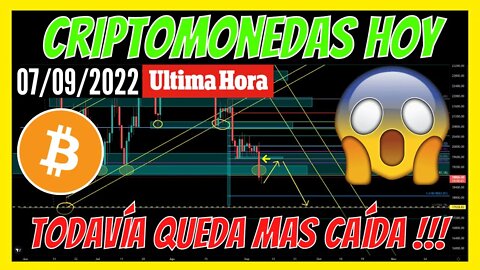 🔴ANÁLISIS CRIPTOMONEDAS HOY✅BTC se DESPLOMA y LLEGA a OBJETIVO😱Proyección Cripto