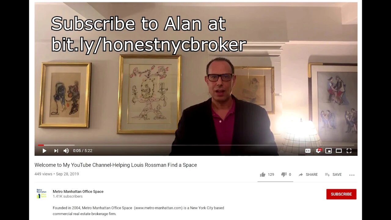 Alan the broker finds out that 100000s of people know who he is.