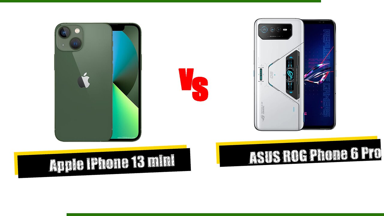 Apple iPhone 13 mini vs ASUS ROG Phone 6 Pro Compare