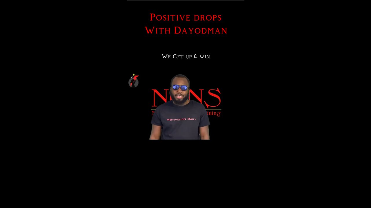 We Get Up & Win #dayodman #motivation #eeyayyahh #motivationalspeaker #positivity