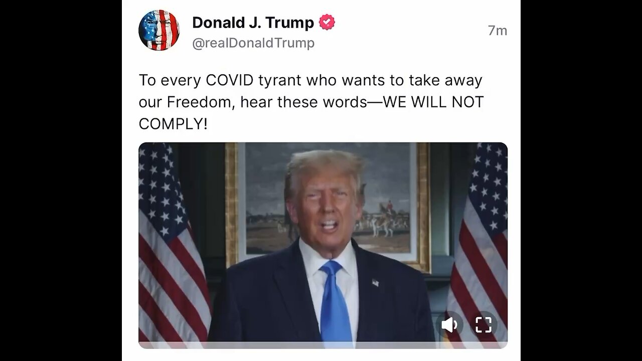 “WE WILL NOT COMPLY!” Donald J. Trump (President & Commander In Chief)