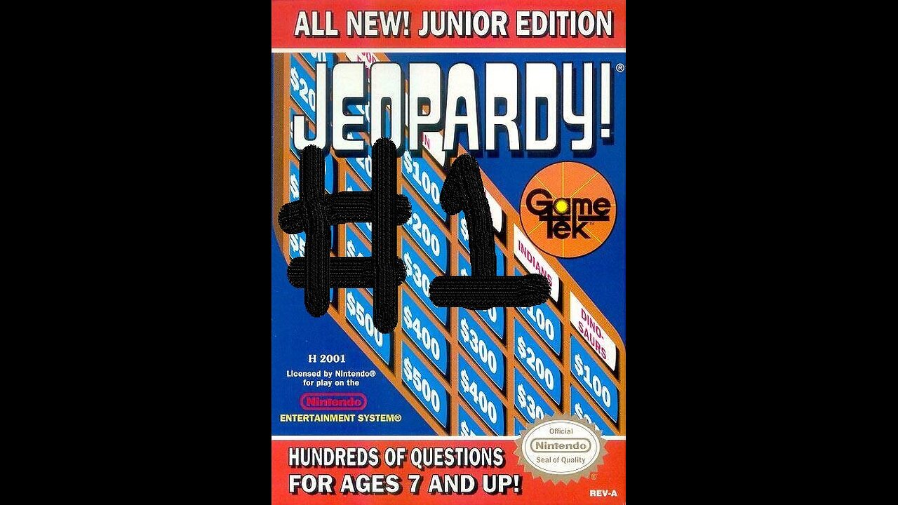 RapperJJJ Been A Long Time Since I Played This [Jeopardy: Junior Edition](NES) #1