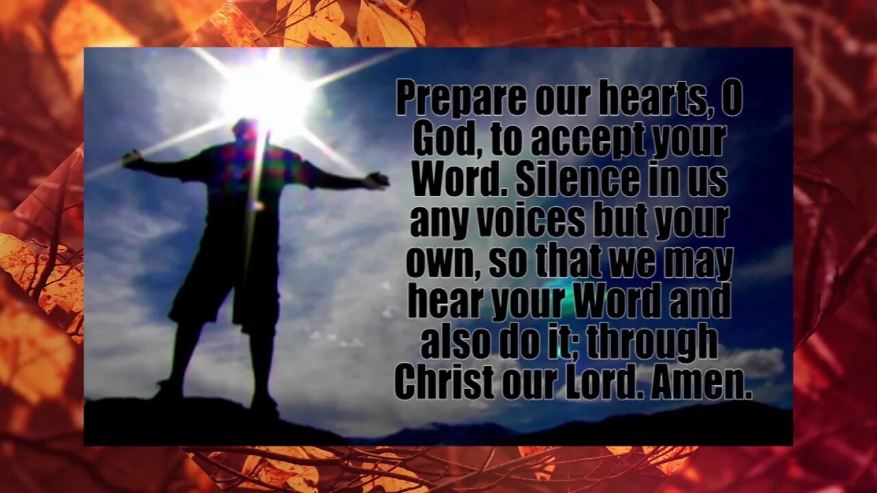 FALL Prayer of Illumination #5