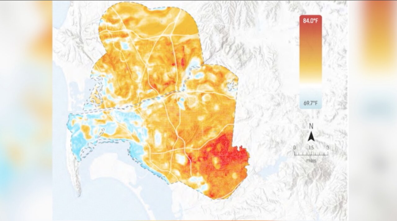 San Diego maps hottest parts of city, 15º differences revealed