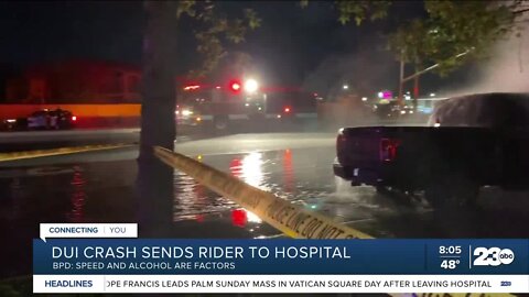 DUI crash leads to hospitalization in Bakersfield