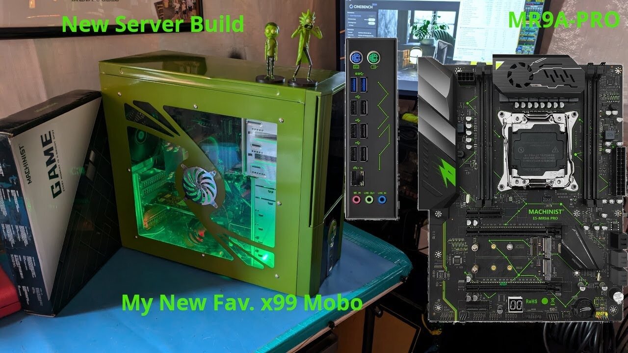 New Server (re)Build in Old School Case: Machinist MR9A-PRO - Fake Noctua - Xeon 2684v4- WIn 22