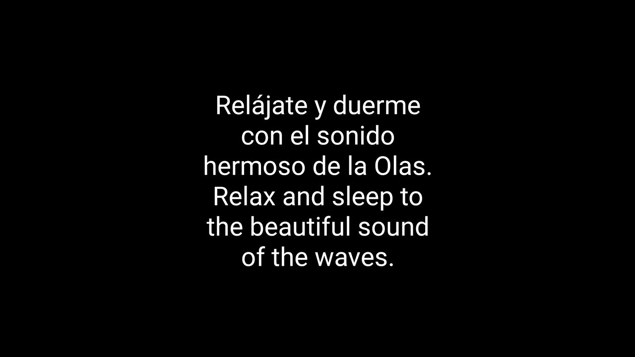 RELAJATE CON EL SONIDO DEL MAR EN PANTALLA NEGRA..(Endless Ocean: Relaxing Ocean Sounds)