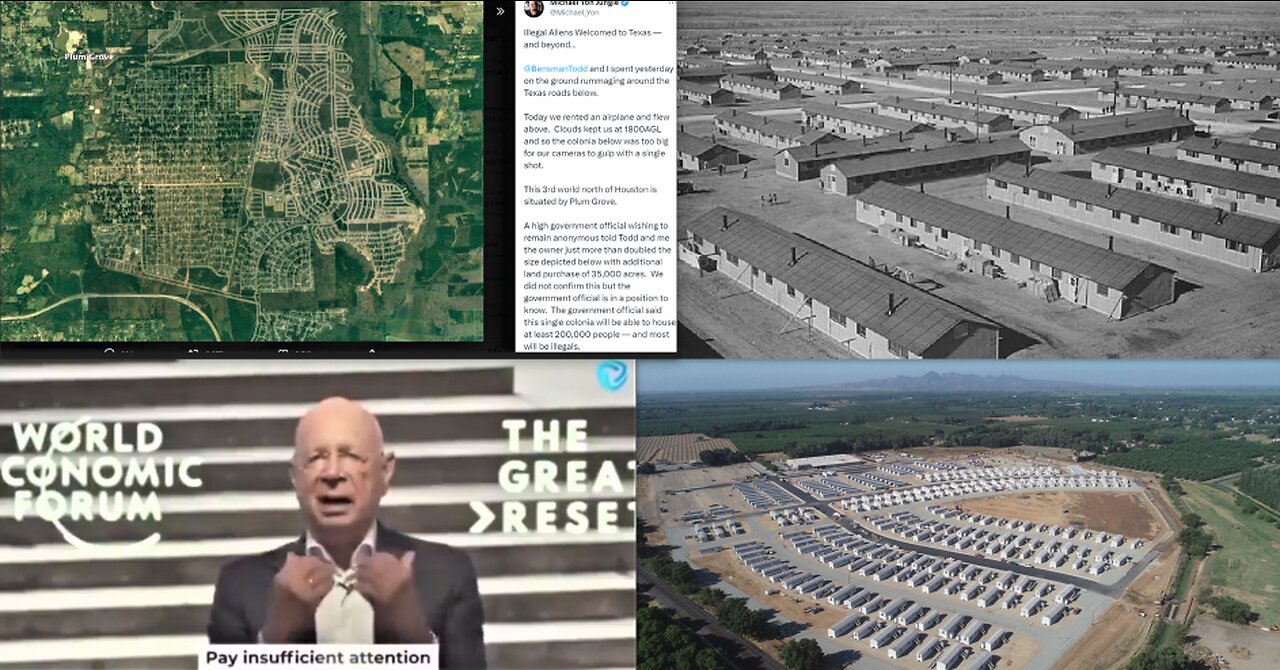 INTERNMENT CAMPS BEING READIED FOR WAR?*TEXAS BUILDING IMMIGRANT CITIES?*AI EXTINCTION WARNING*