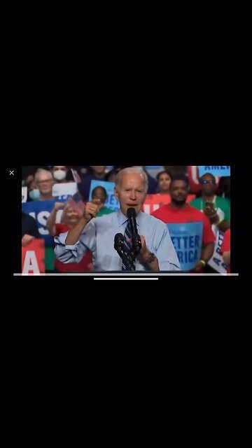 Biden speaks of Stolen Elections