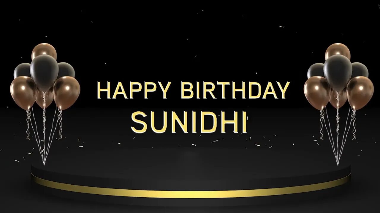 Wish you a very Happy Birthday Sunidhi