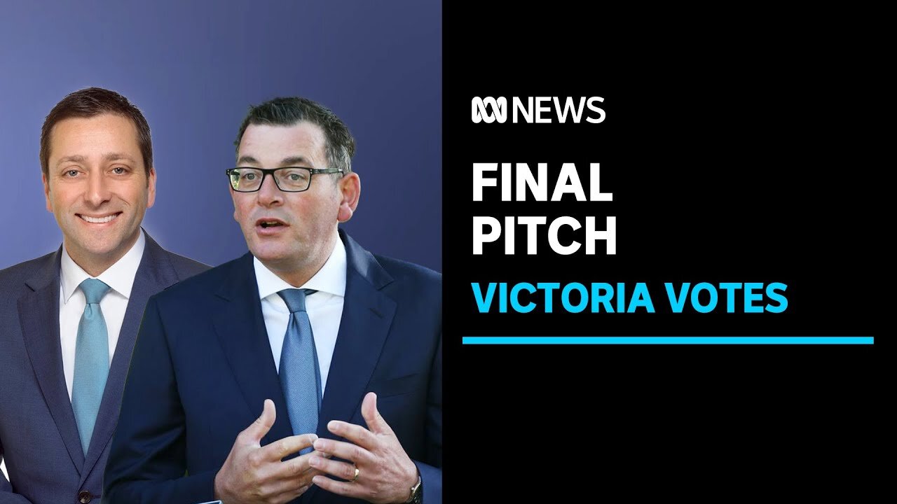 Victorian leaders Daniel Andrews and Matthew Guy make their closing arguments.