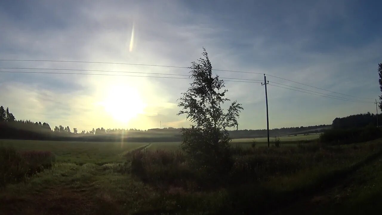 Cycling at sunrise 19.7.2020