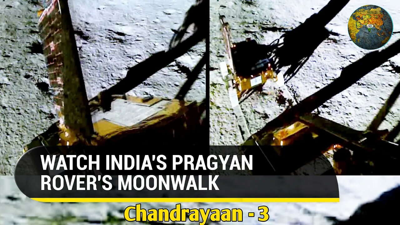 Chandrayaan-3: India's Pragyan Rolls Down Ramp, Does Moonwalk In Style; ISRO