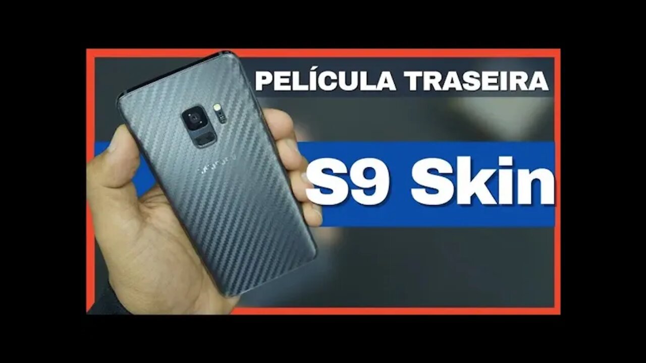 Galaxy S9 APLICANDO PELÍCULA traseira do Fibra de Carbono Transparente da Viper Decals ficou bom