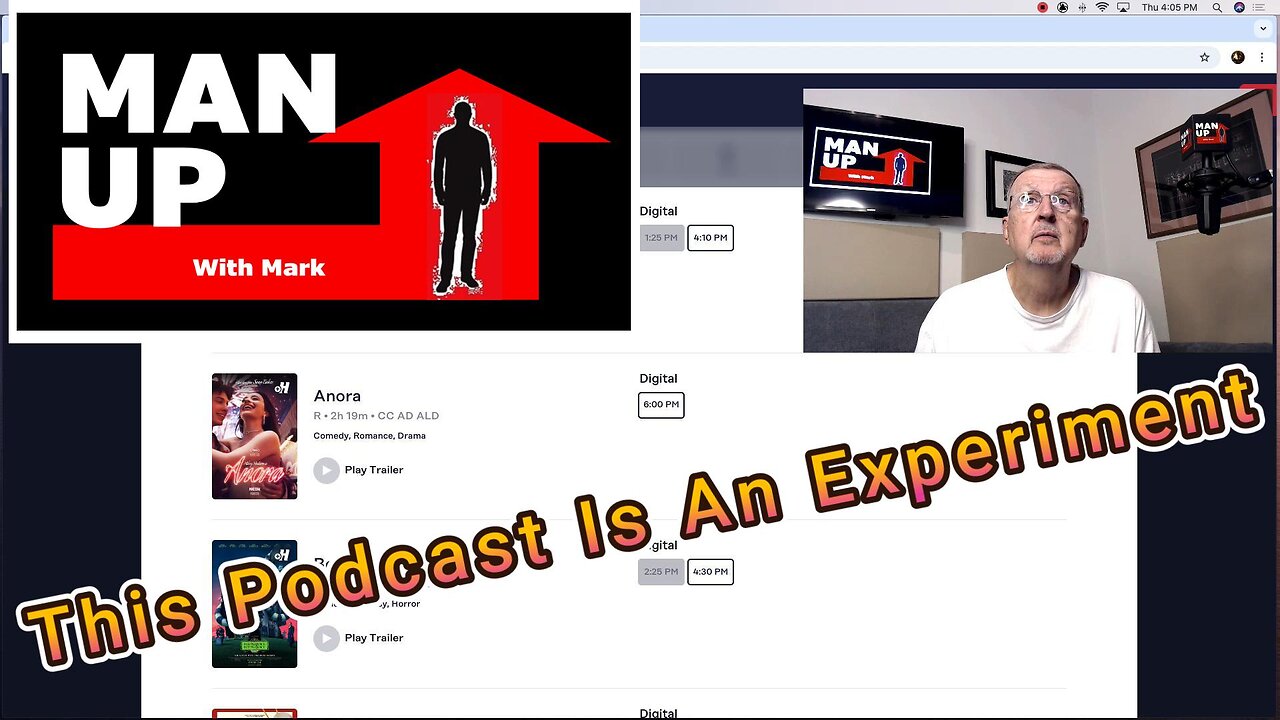 Man Up With Mark - Episode 90 - This Podcast Is An Experiment.