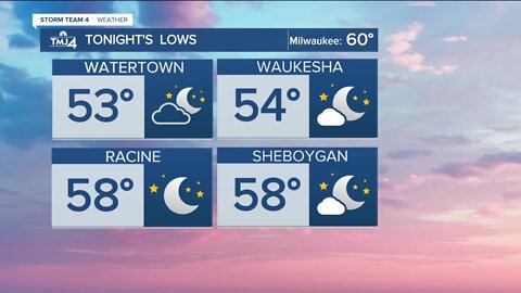 Southeast Wisconsin weather: Partly cloudy Wednesday night with lows in the 60s