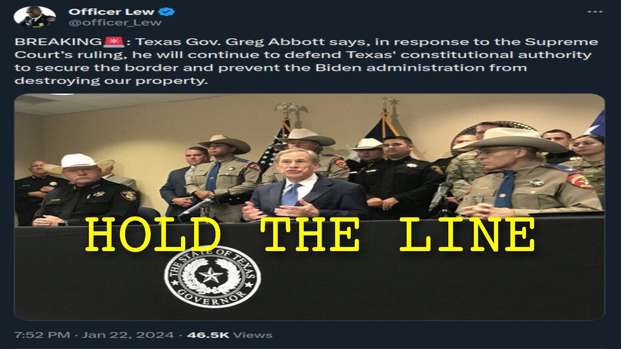 Can TEXAS "Hold The Line" by Themselves? Ep. 1/23/24
