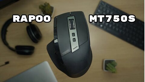 RAPOO MT750S o Mouse COM 8 BOTÕES + Bluetooth e WI FI