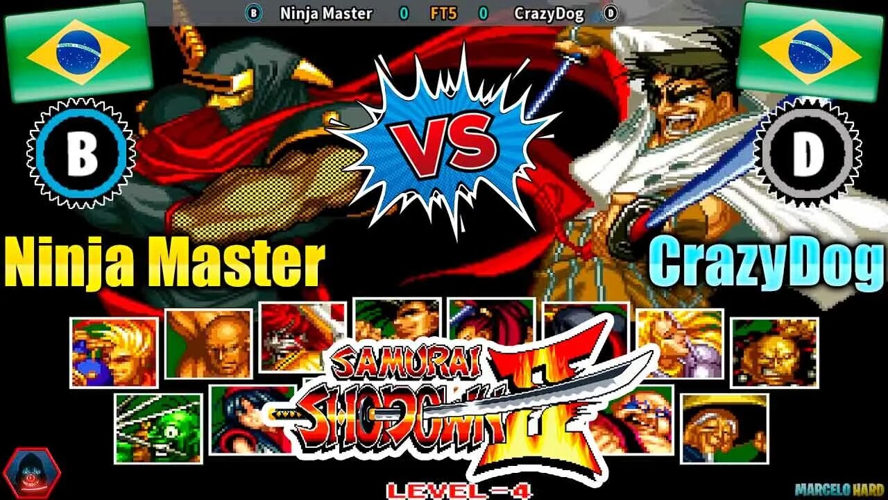 Samurai Shodown II (Ninja Master Vs. CrazyDog) [Brazil Vs. Brazil]