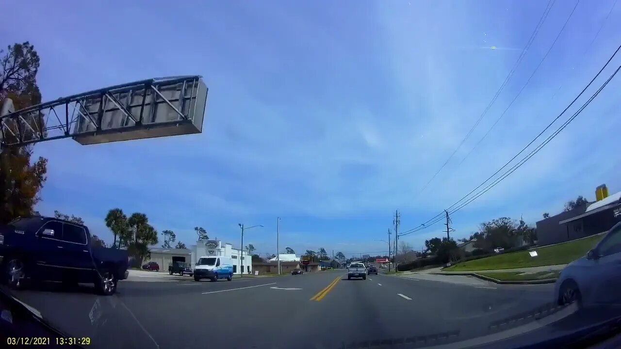 Dashcam: Panama City Beach to Medart, Florida on US-98