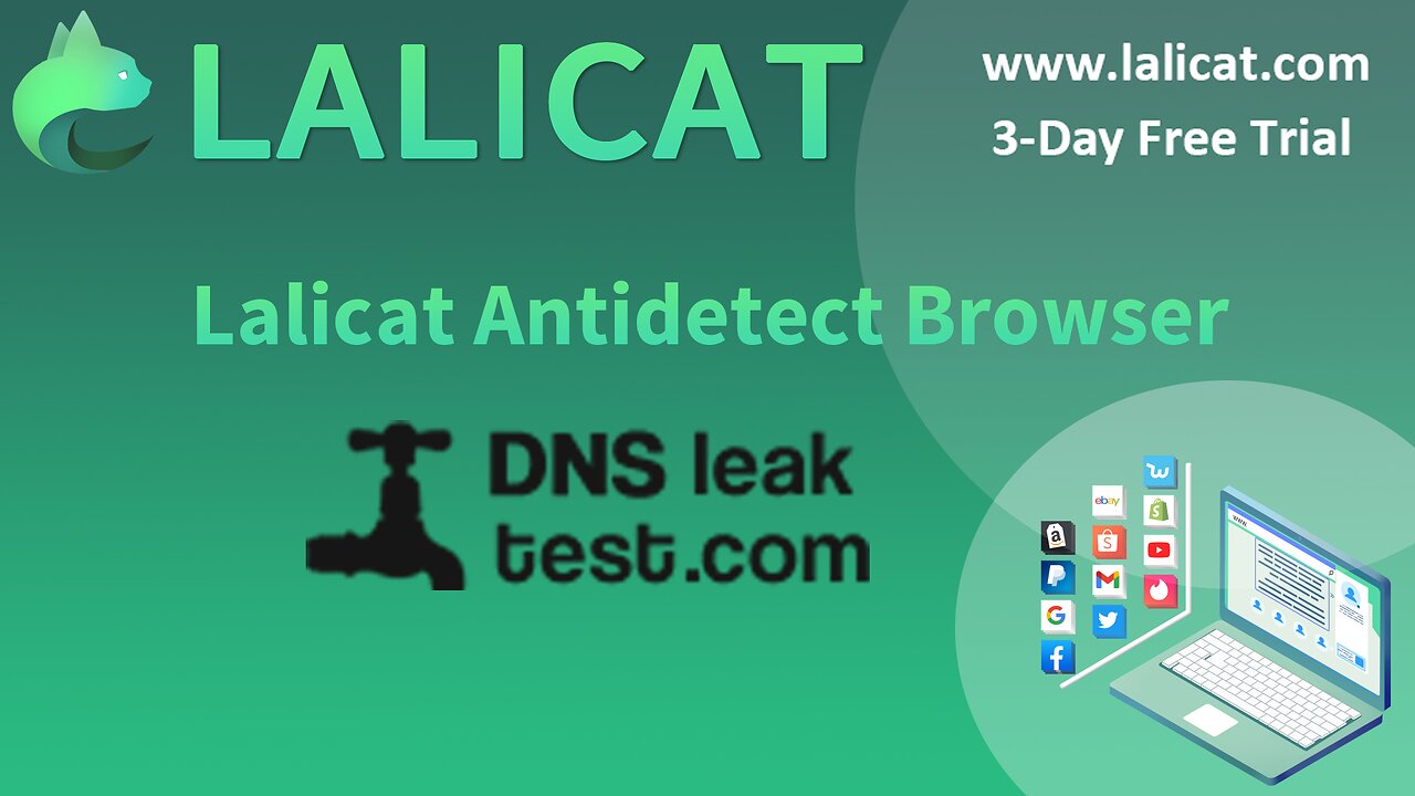 dnsleaktest.com - Lalicat Browser DNS anti-leakage effect test