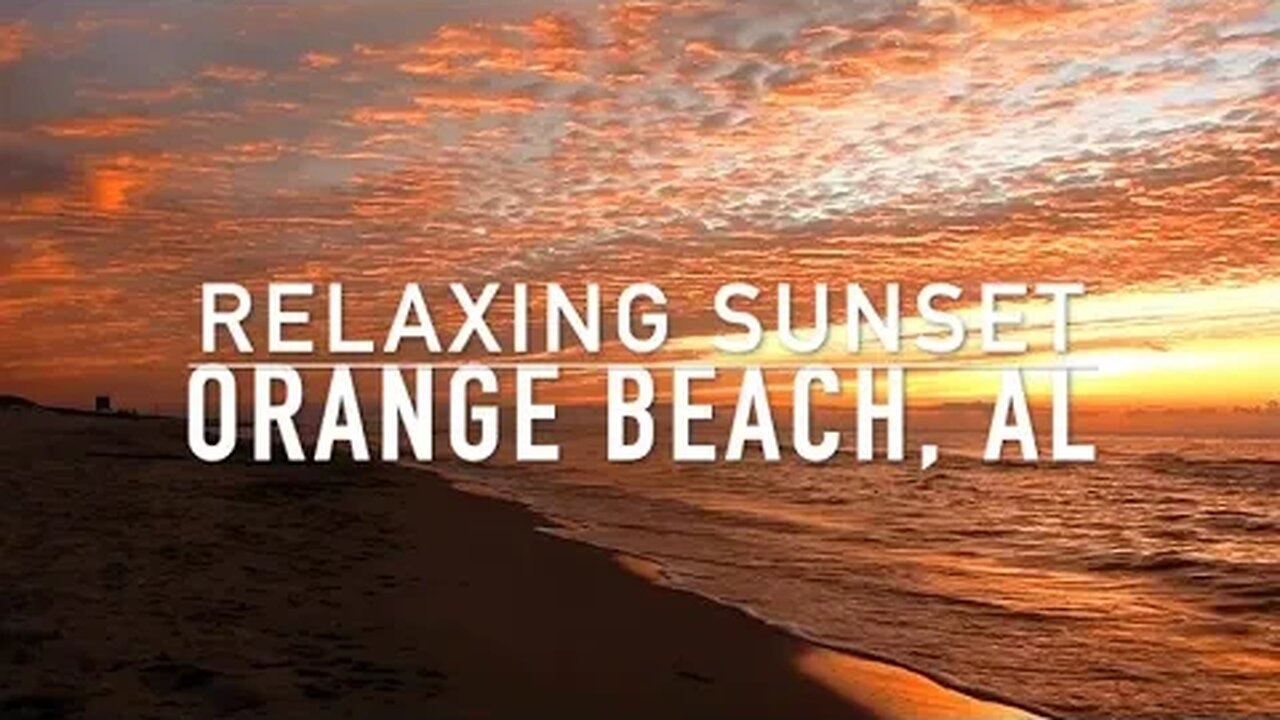 Beautiful & Relaxing Sunset | Orange Beach | Alabama | Ocean Sounds For Sleeping | ASMR Sounds #asmr