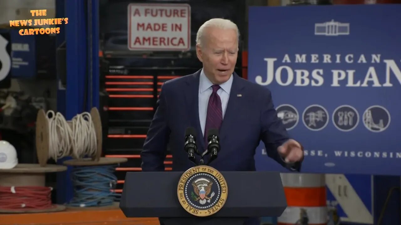 Biden describes a mayor's job with a grocery store example.