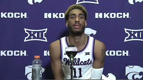 Kansas State Basketball | Antonio Gordon Postgame Press Conference | Baylor 100, K-State 69