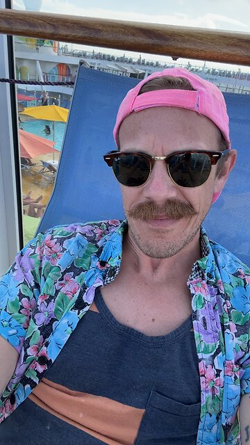 On a cruise. Back 7pm Monday