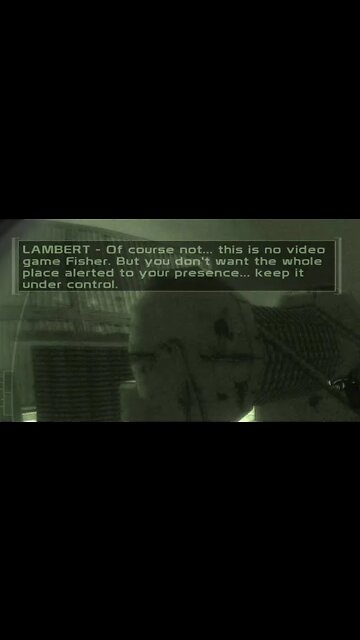 Tom Clancy's Splinter Cell Chaos Theory "This Is No Video Game Fisher" #Shorts