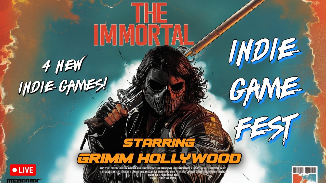 🔴LIVE • GRIMM HOLLYWOOD • GRIMMDY GAME FEST • 5 INDIE GAMES
