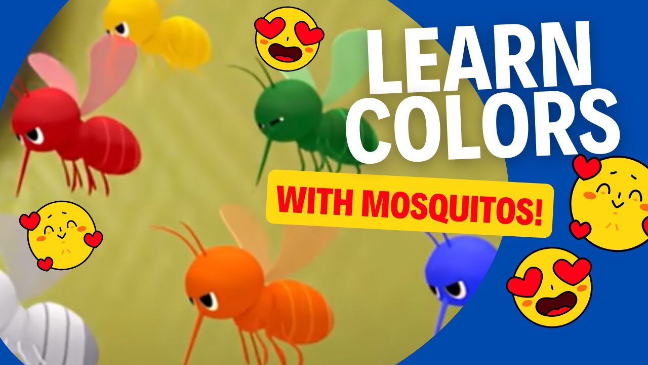 Learn Colors with Mosquitos | Kid Cartoons | Baby Cartoons | Song Compilation