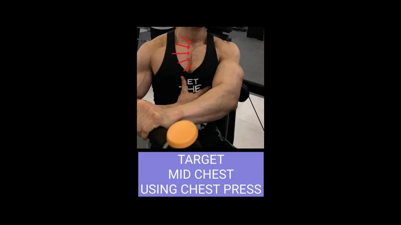 TARGET MID CHEST USING SEATED CHEST PRESS #shorts