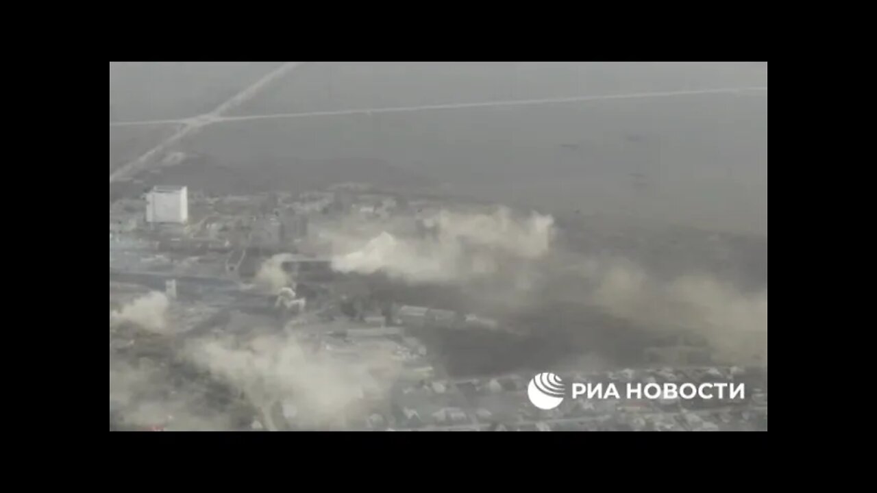 The Russian Army Destroys Positions Of Ukrainian Forces In The Industrial Zone Outskirts Of Maryinka