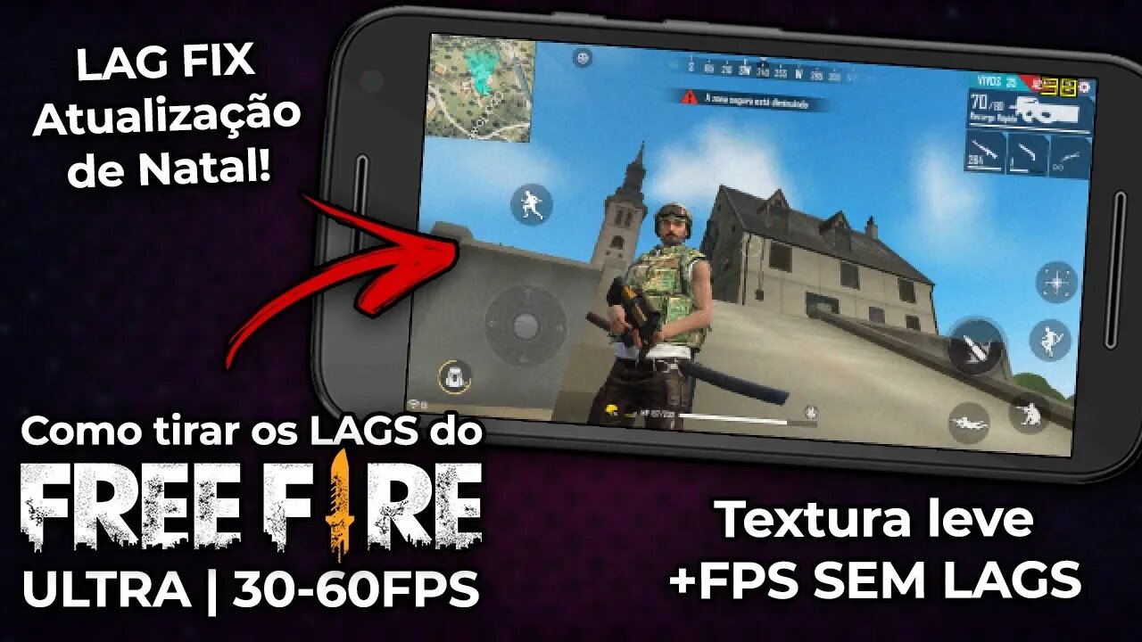 Como TIRAR OS LAGS do Free Fire na NOVA ATUALIZAÇÃO | Jogue Free Fire: BOAS FESTAS SEM LAGS! [ROOT]