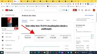 18 mil horas assistida com apenas um vídeo canal monetizado com nossa estratégia