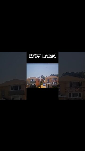 Watch #B767 United Airlines Escape Slide Fall On A House #Aviation #AeroArduino