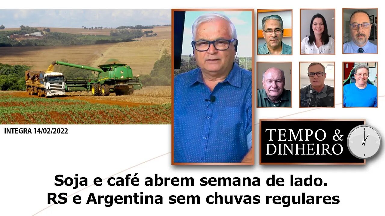 Soja e café abrem semana de lado. RS e Argentina sem chuvas regulares