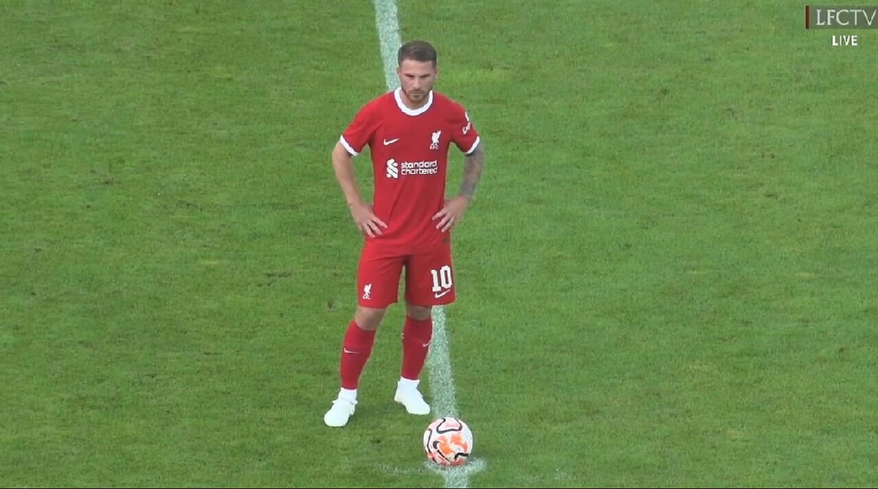 Alexis Mac Allister Liverpool DEBUT match vs Karlsruher