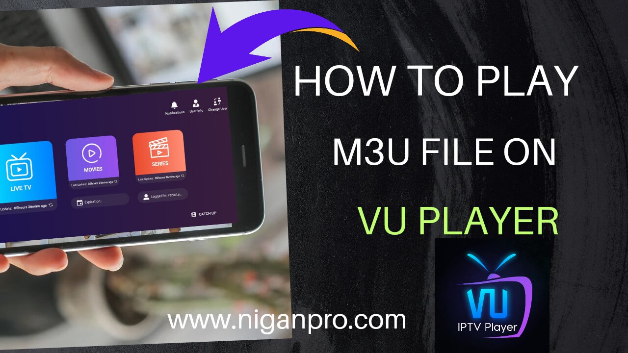 How to play M3U File 📂 on VU PLAYER | Tutorial