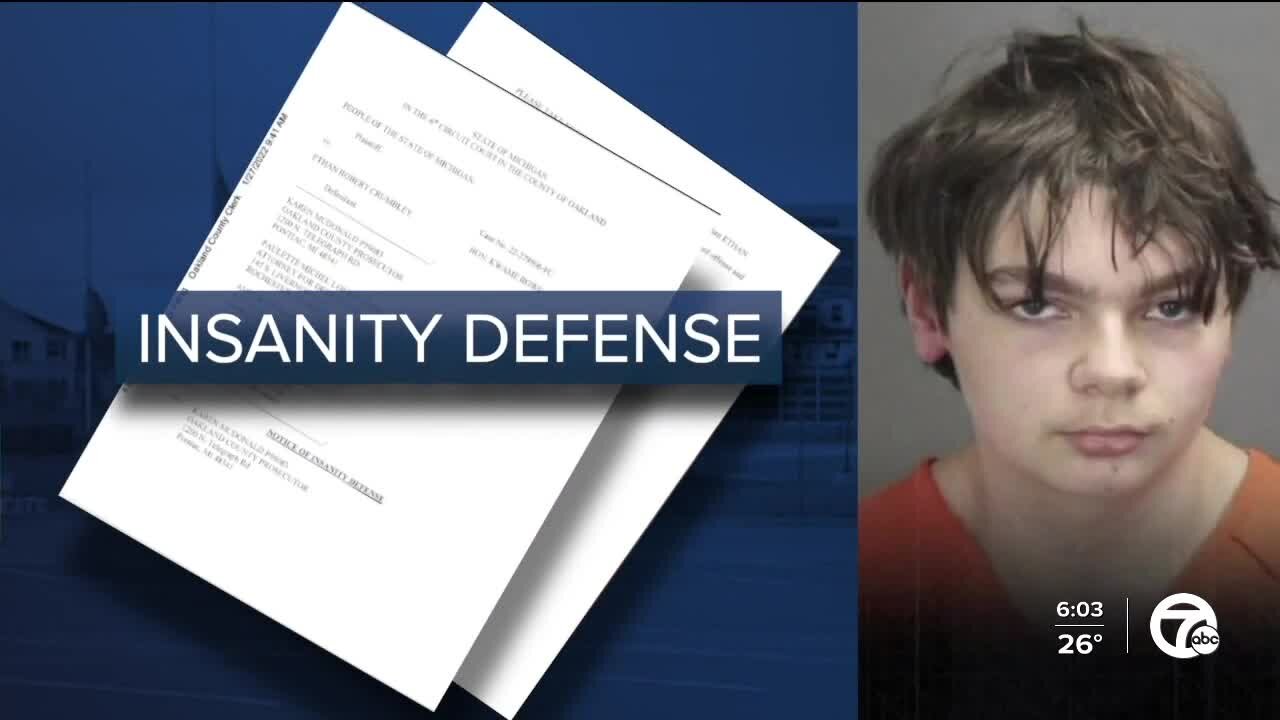 Ethan Crumbley's lawyers plan to pursue insanity defense in Oxford High School shooting trial