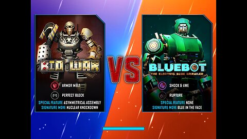 World Robot Boxing | Bio War Vs Bluebot