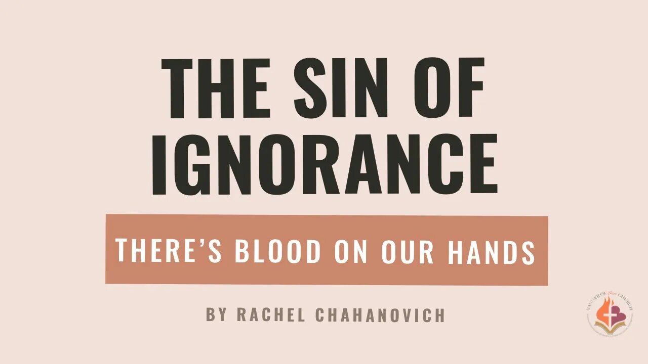 The Sin Of Ignorance - Rachel Chahanovich