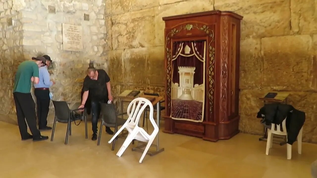 Love For His People - The Western Wall (Kotel) men's prayer tunnel in the Old City of Jerusalem