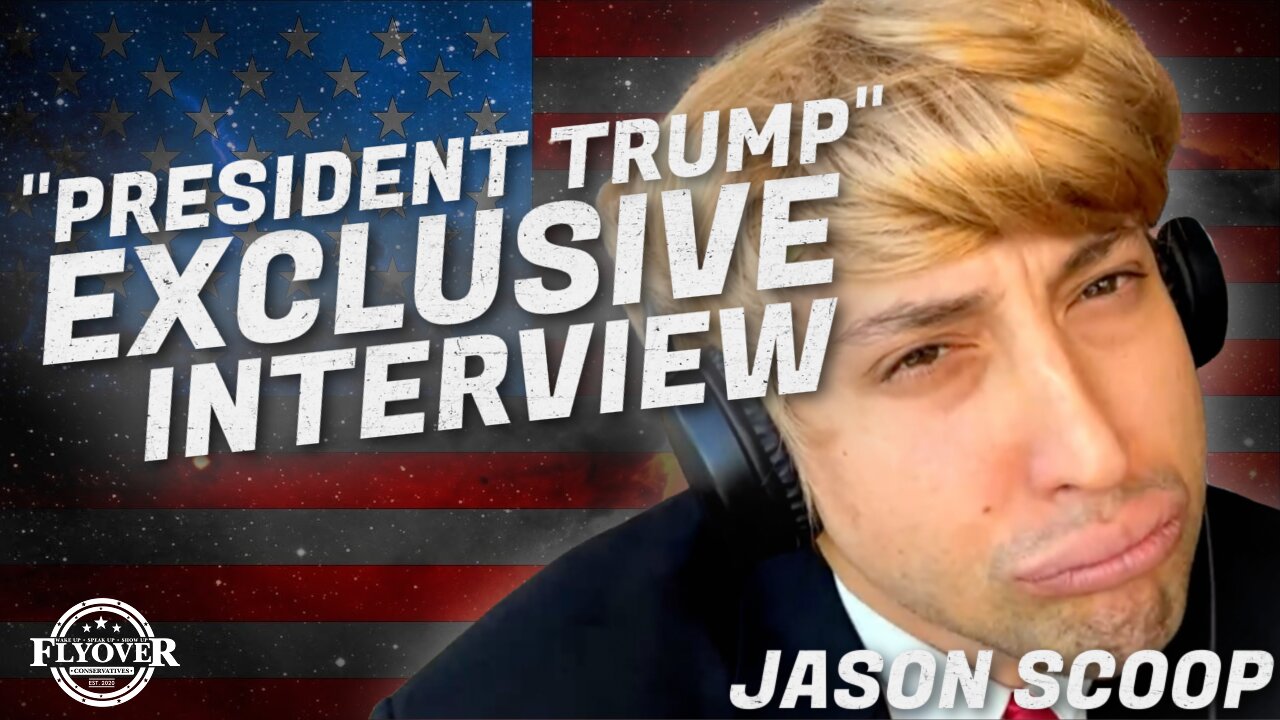 FULL INTERVIEW: President Trump’s Response to: O’Biden Administration; Corn Song; Vaccines; and WHY Joe Biden is so Dumb with Jason Scoop | Flyover Conservatives