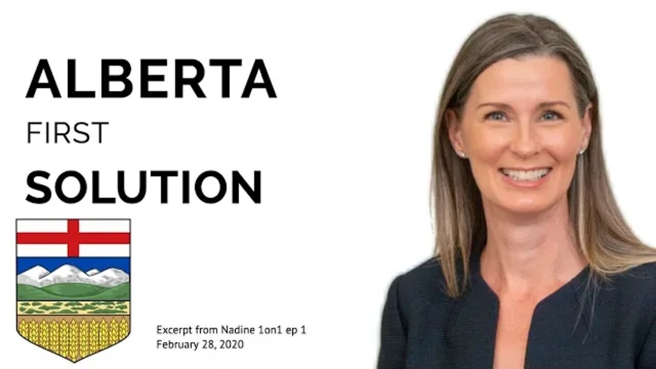 The Alberta First Solution | Nadine 1on1