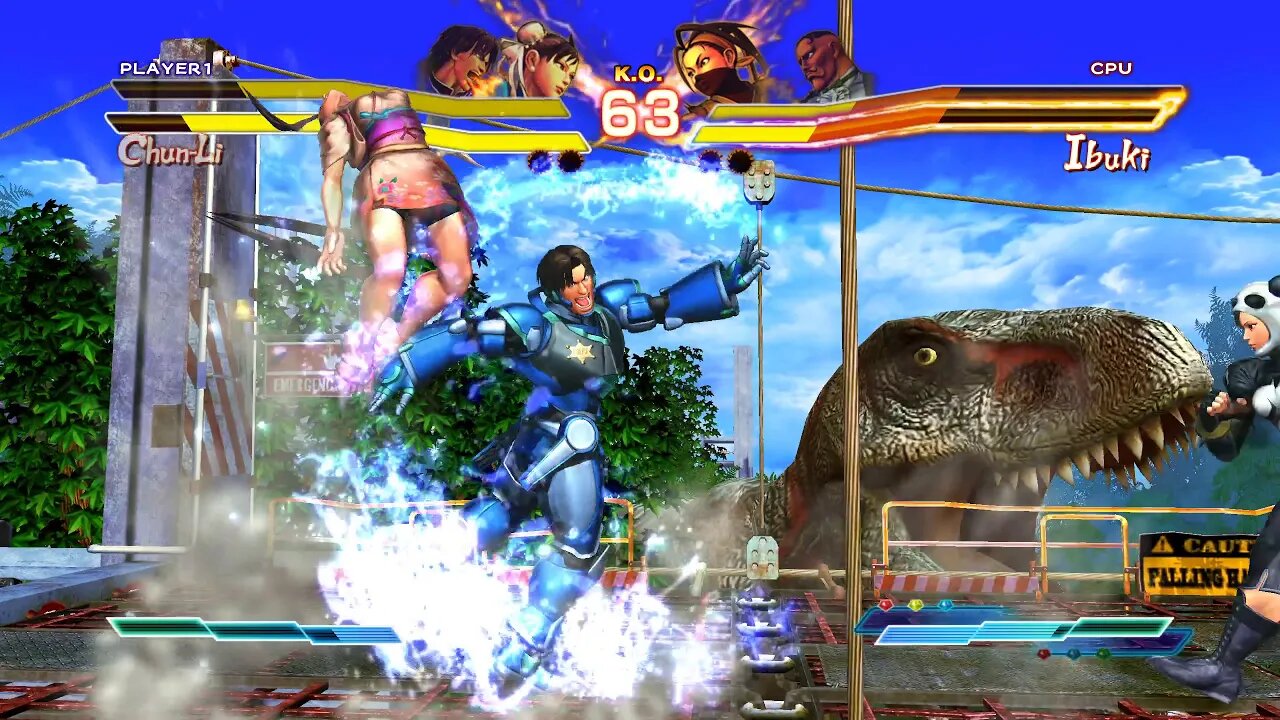 Street Fighter X Tekken: Lei (Alternate Costume) & Chun-Li vs Ibuki & Dudley - 1440p No Commentary