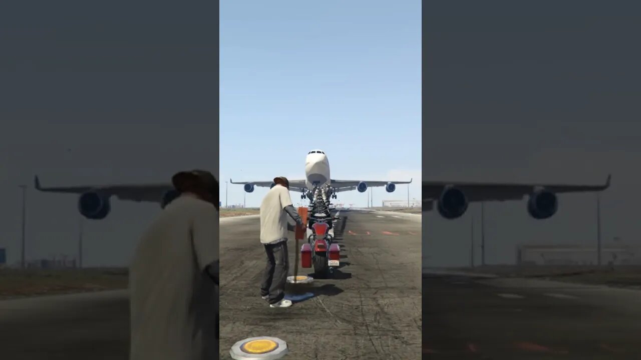 GTA V epic Ragdoll stunts bike vs plane challenge #viralvideo #shorts